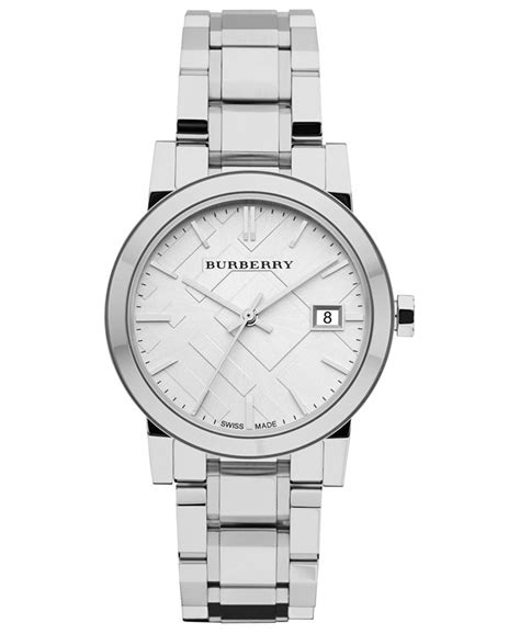 Burberry Watch, Women's Swiss Stainless Steel Bracelet 34mm 